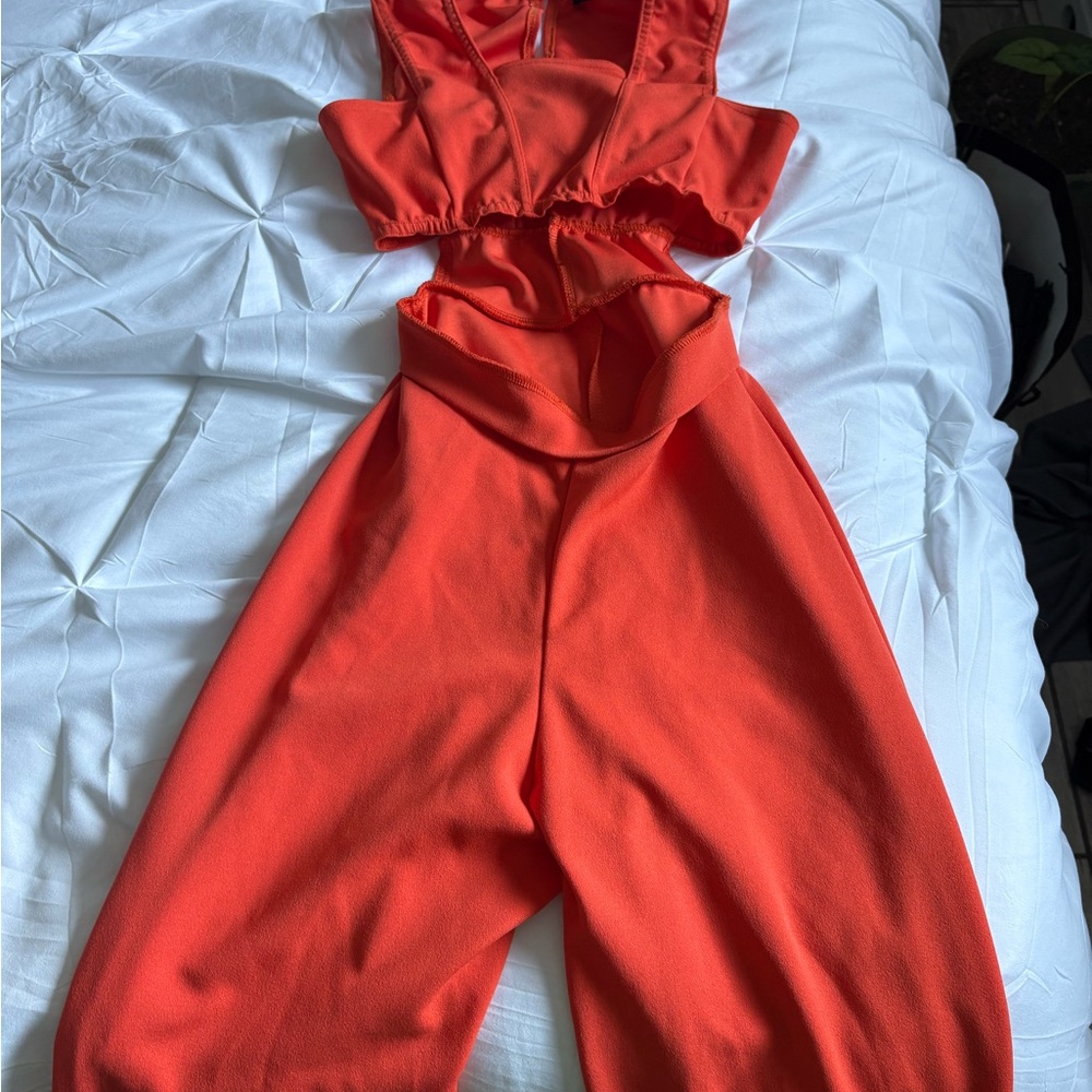 Stylish Orange Jumpsuit